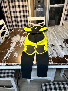 O'Neill 3/2mm Full Wetsuit Black/Neon Yellow Size XS Style 4066